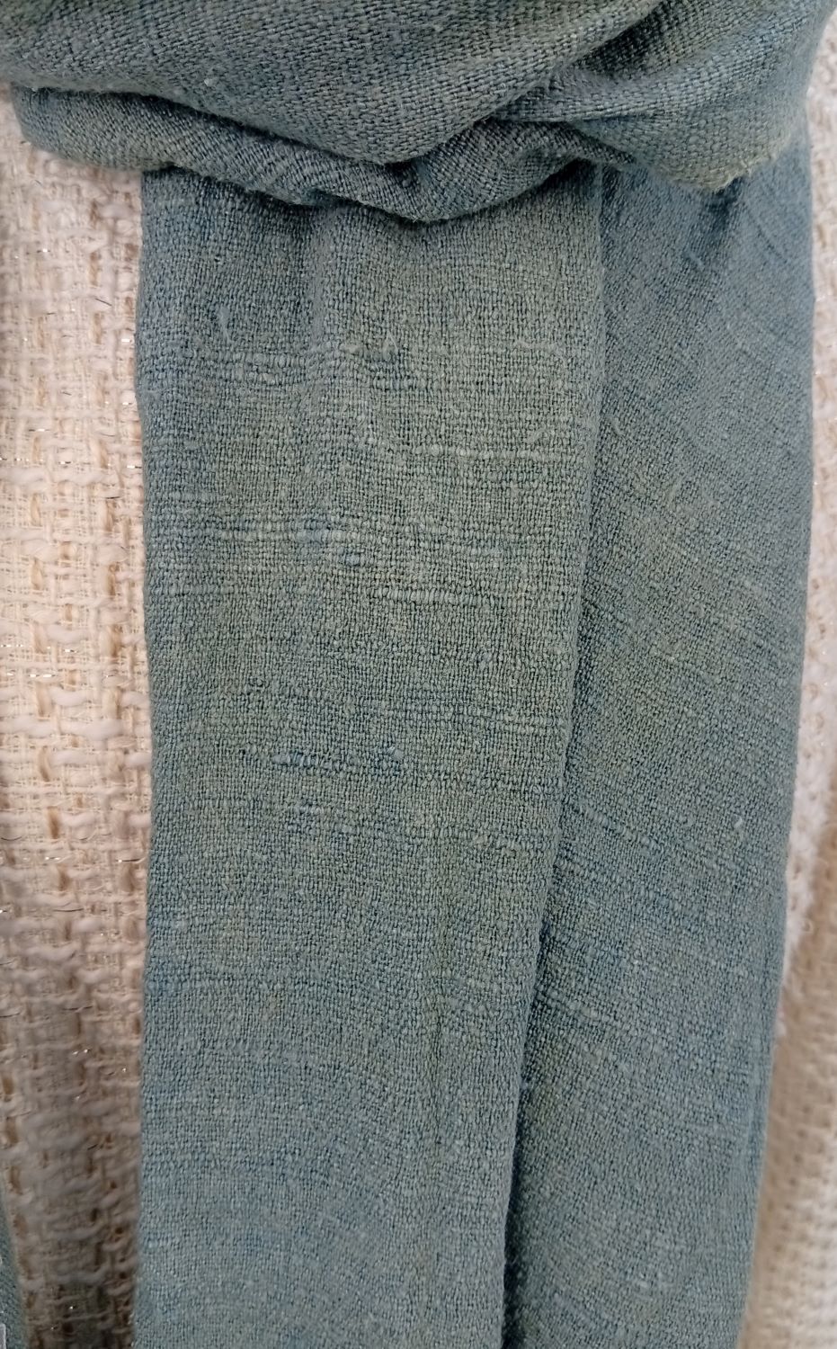 Etole en soie sauvage unie – Image 5