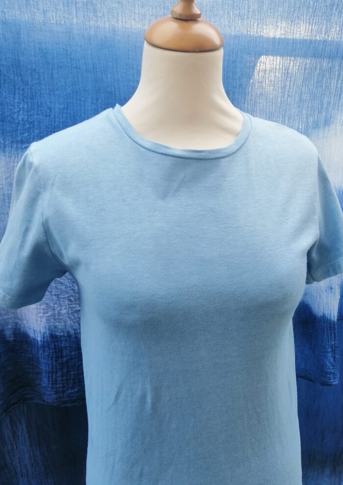 T-shirt uni Bleu Clair – Image 2