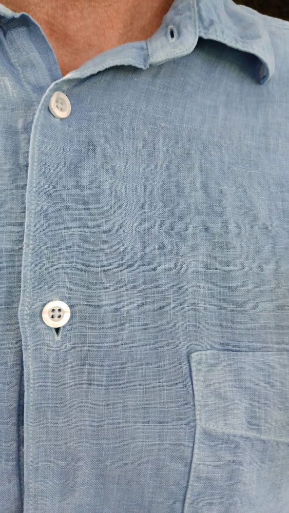 Chemise Homme 100% lin français -Cintrée - Col classique - Manches longues – Image 9