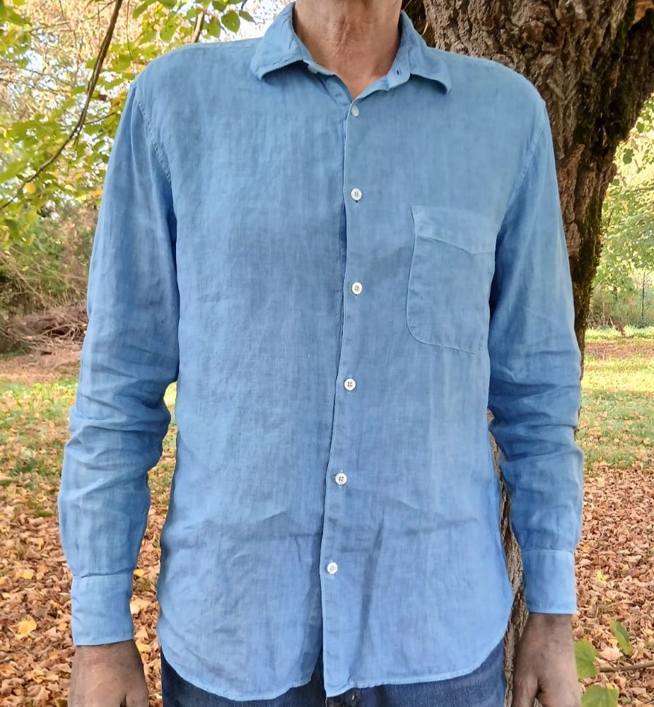Chemise Homme 100% lin français -Cintrée - Col classique - Manches longues – Image 8