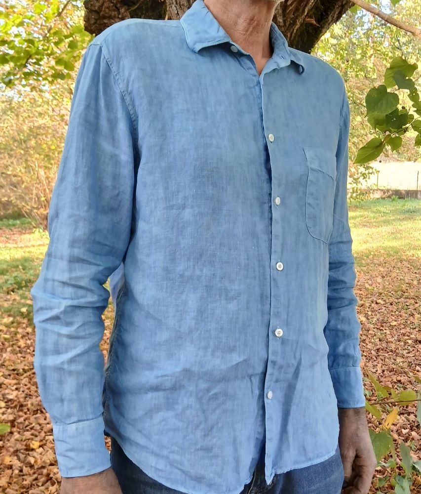 Chemise Homme 100% lin français -Cintrée - Col classique - Manches longues – Image 7