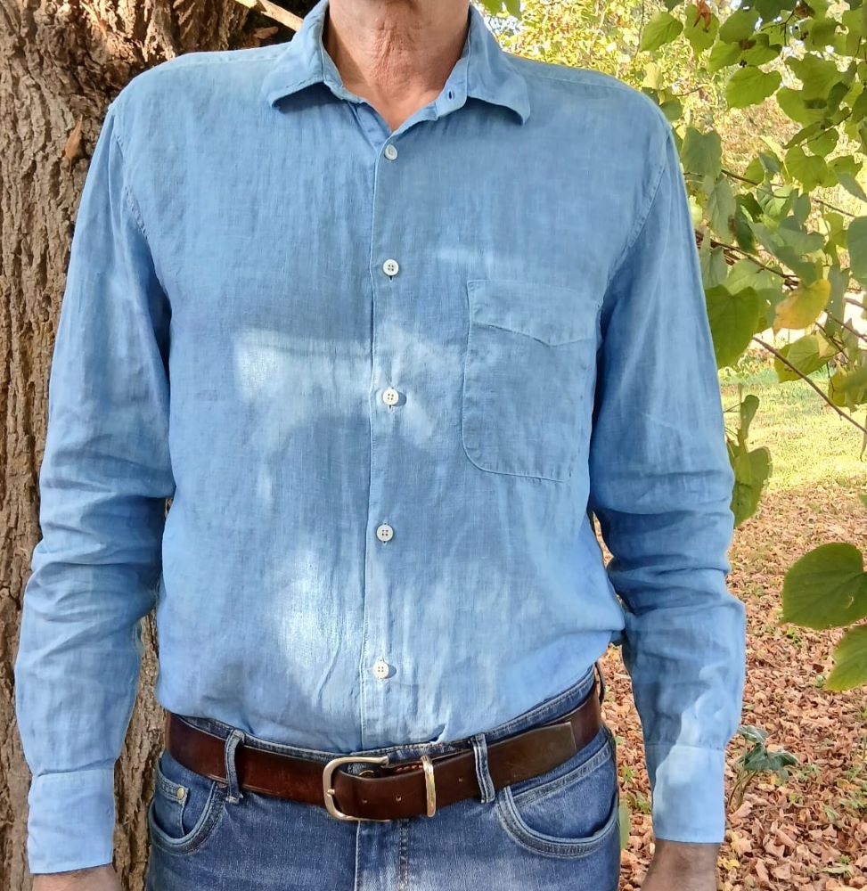 Chemise Homme 100% lin français -Cintrée - Col classique - Manches longues – Image 12