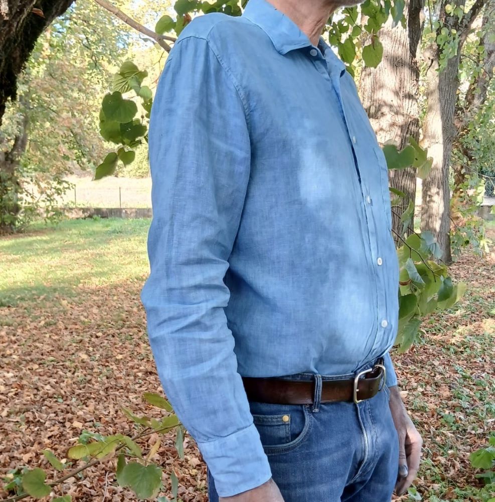 Chemise Homme 100% lin français -Cintrée - Col classique - Manches longues – Image 5