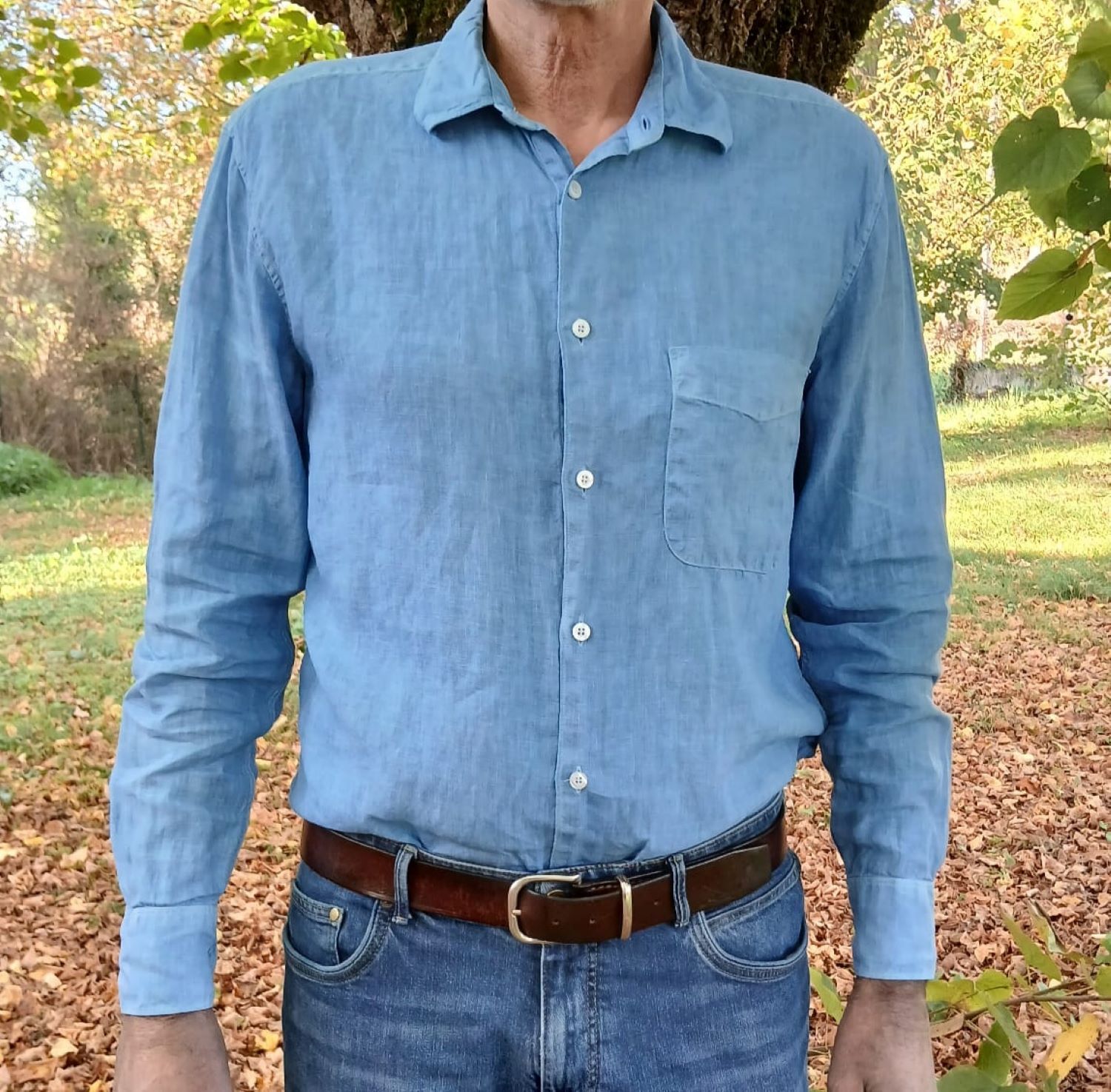 Chemise Homme 100% lin français -Cintrée - Col classique - Manches longues – Image 13