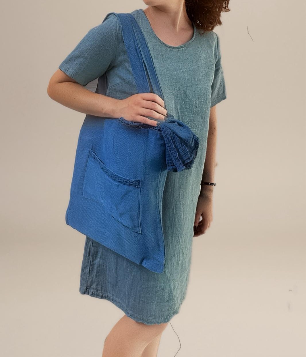 Robe en lin français taille L – Image 2